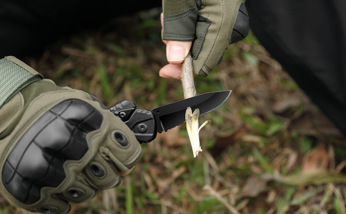 - HALO FORGE 13 in 1 Camping Multi Tool | Premium Stainless Steel Folding Gadgets | Survival Fishing EDC Pocket Small Utility Kit -