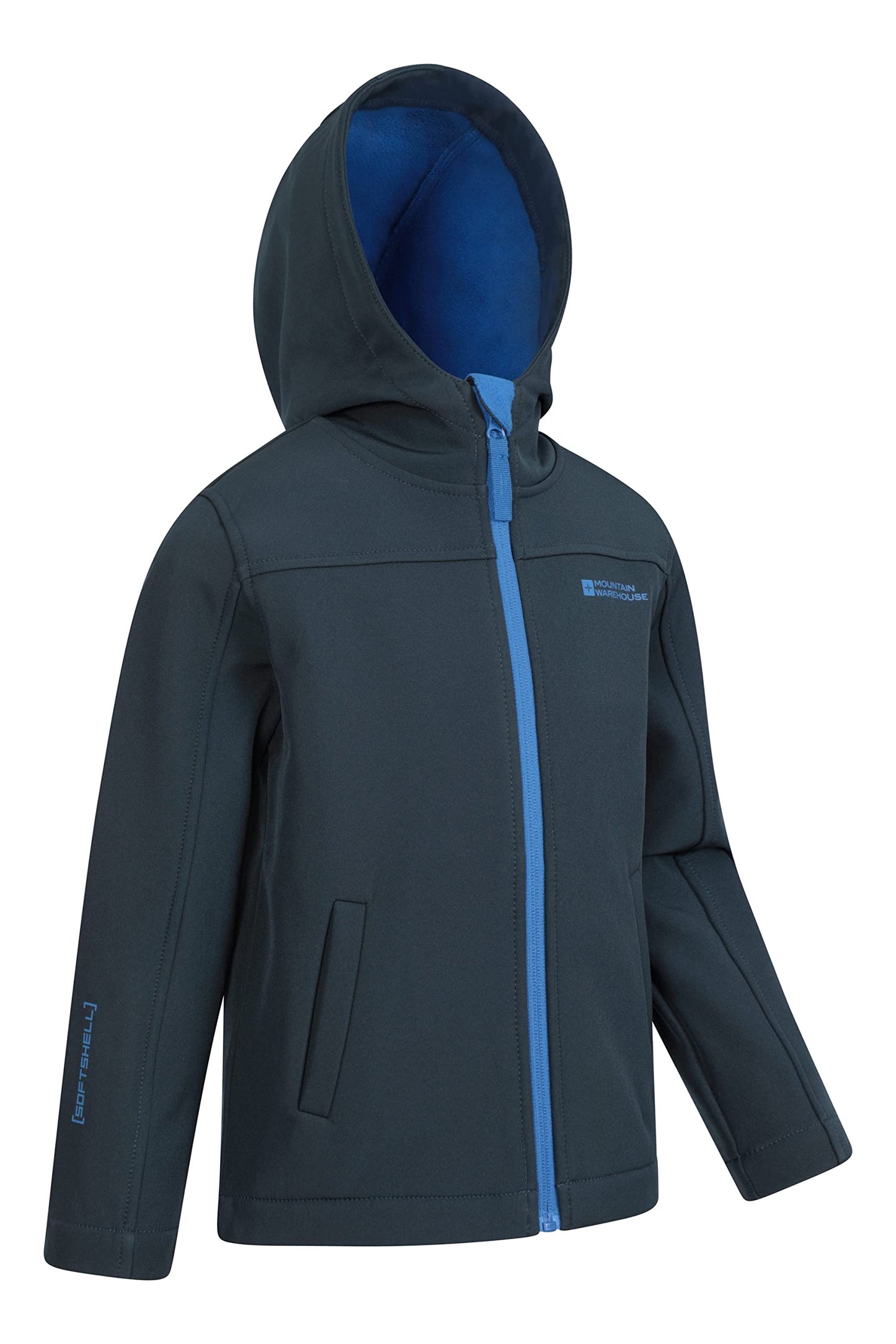 - Mountain Warehouse Exodus Kids Softshell Jacket | Breathable | Wind Resistant | Water Resistant & Fleece Lined -