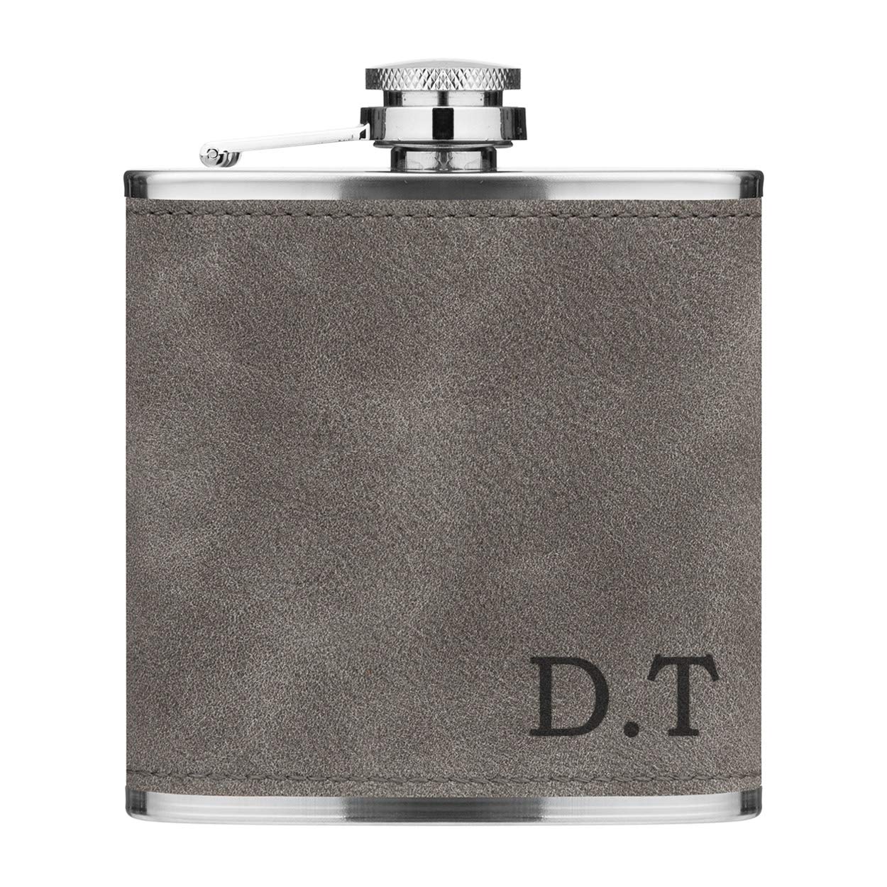- Personalised 6oz PU Leather Hip Flask -