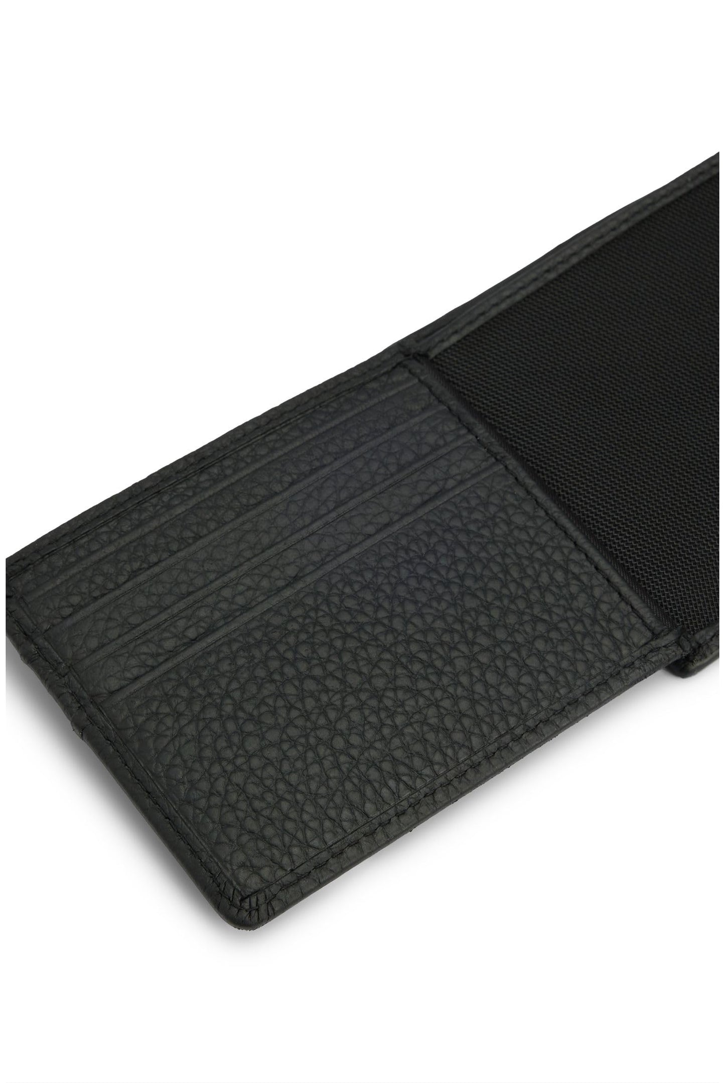 BOSS Mens Crosstown Trifold Logo Wallet in Italian Leather