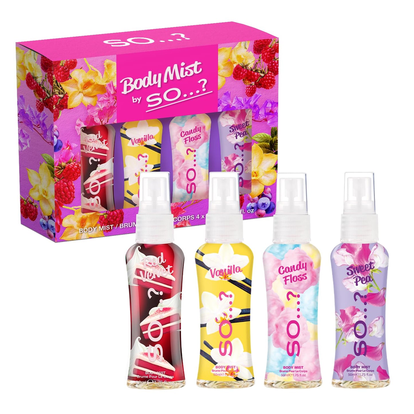 - So…? Love Yourself Womens Body Mist Gift Set | (4x50ml) Pack of 3 -