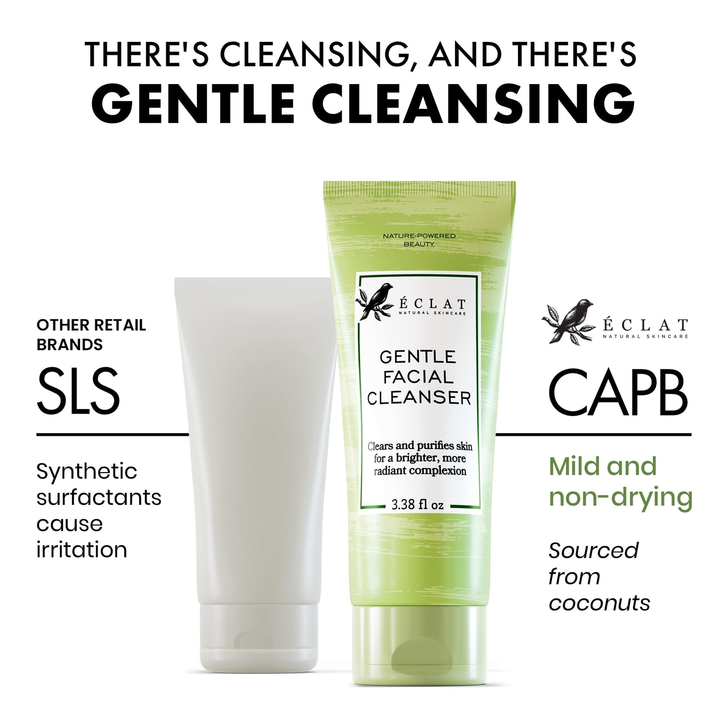 - Gentle Facial Cleanser | Green Tea Face Wash + Aloe Vera | Vitamin C & E | All Natural Face Wash -