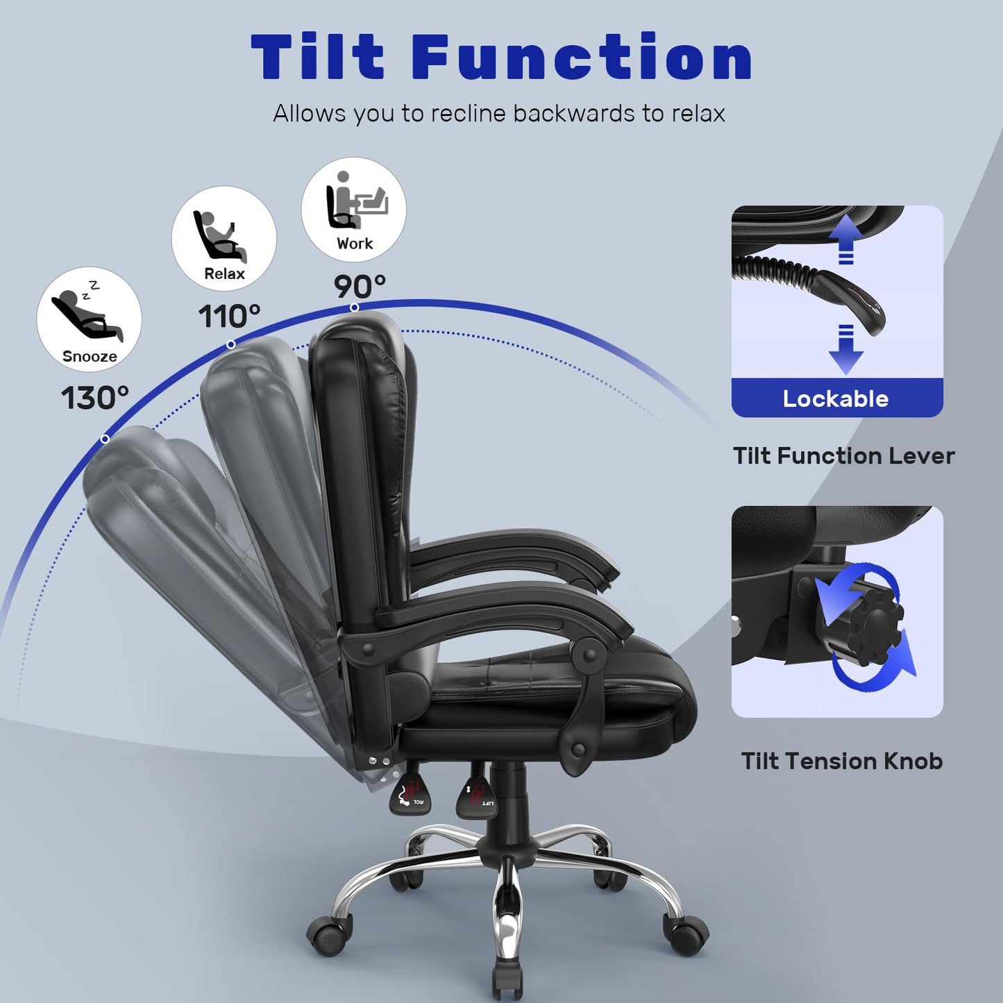 - naspaluro Executive Office Chair | High Back Desk Chair -