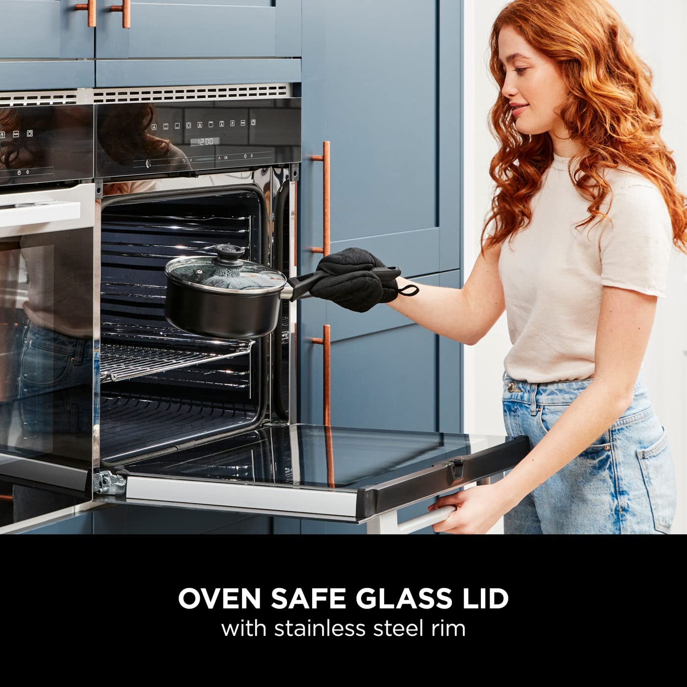 - Ninja ZEROSTICK Classic Cookware | 20cm Saucepan | Non-Stick | Long Lasting Aluminium Saucepan -