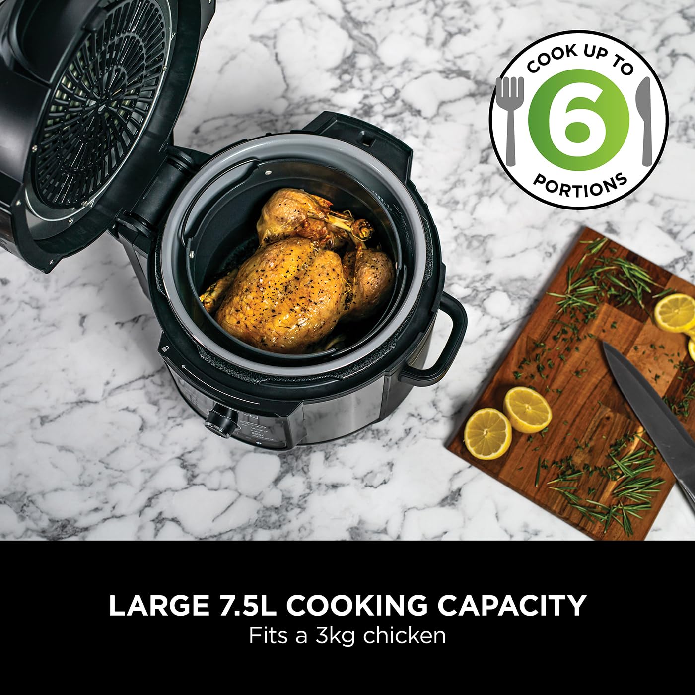 - Ninja Foodi MAX Multi Cooker | 7.5L with 9 Cooking Functions -