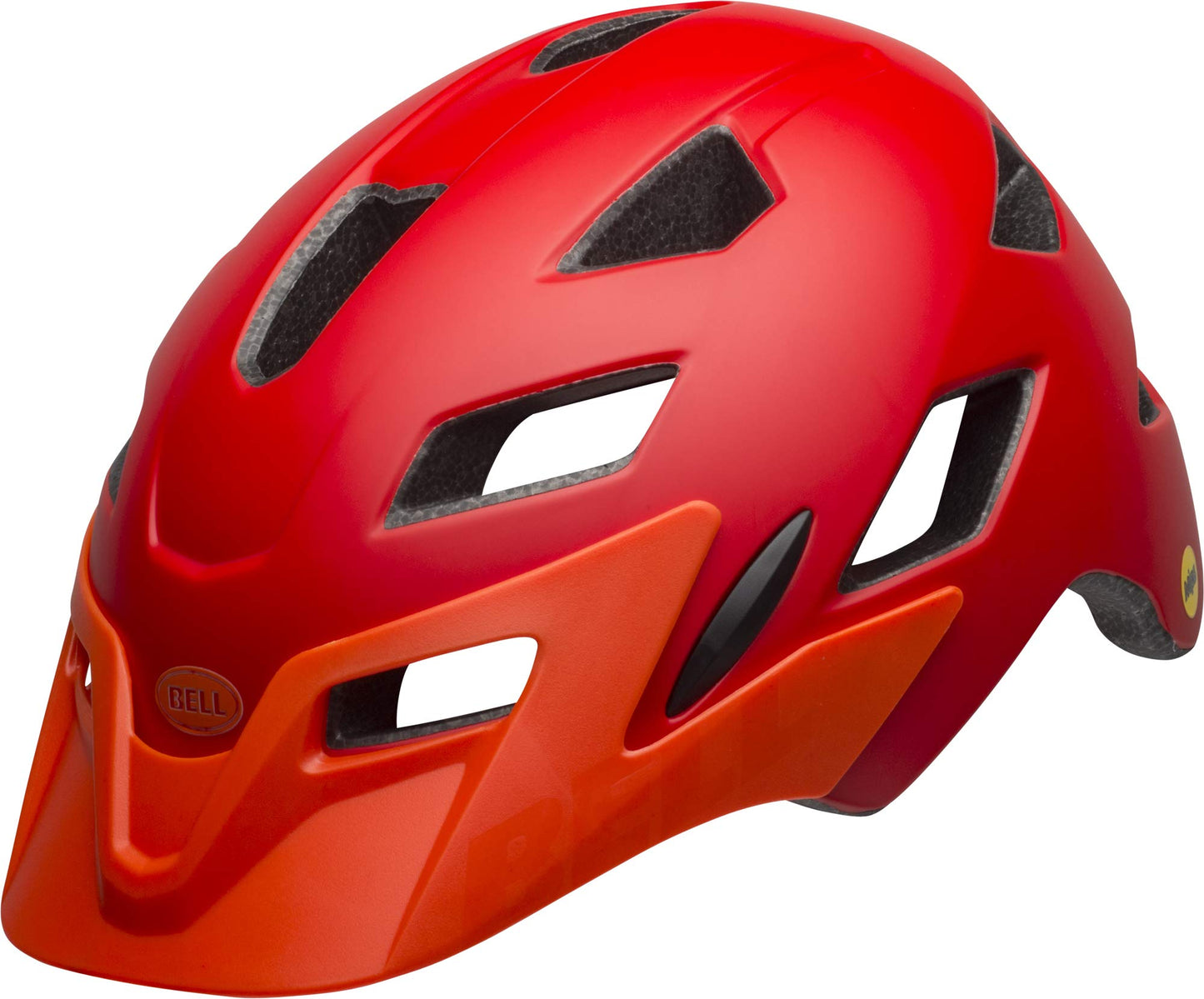 BELL Children's Sidetrack Youth Cycling Helmet, Matte Red/Orange, Unisize 50-57 cm UK