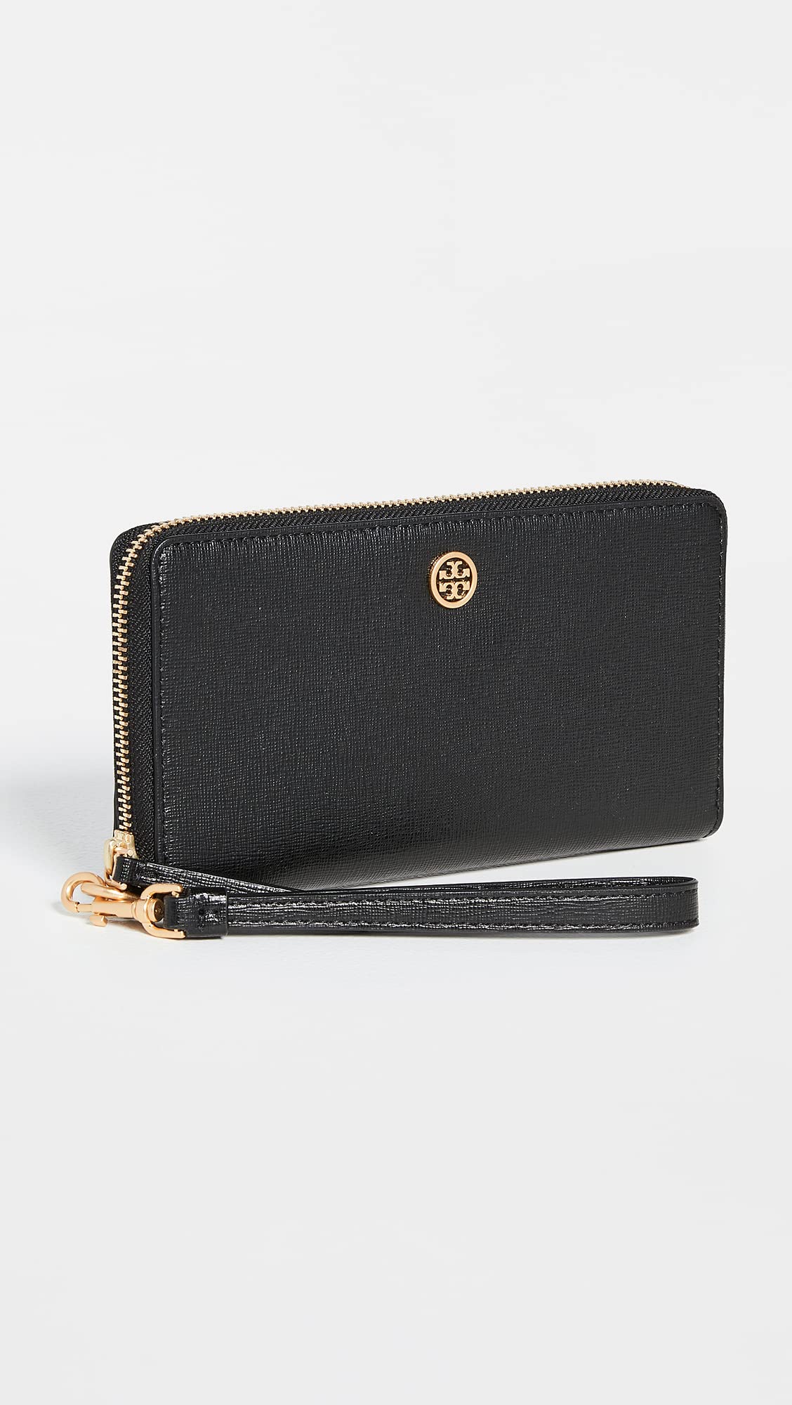 - Tory Burch Women's Robinson Zip Continental Wallet | Black -