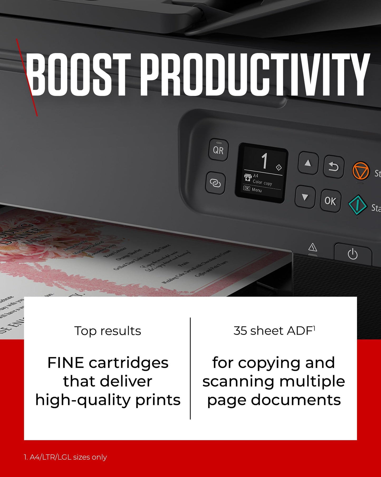 Canon PIXMA TS7450i All-in-One Printer - Wi-Fi Printing, Auto Document Feeder, Creative Media Printing - Ideal for Home and Office