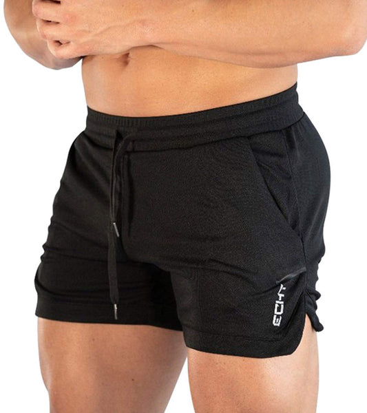 - Superora Mens Running Gym 2 in 1 Sport Shorts | Breathable Outdoor Workout Training Shorts with Pockets | Black | Medium -