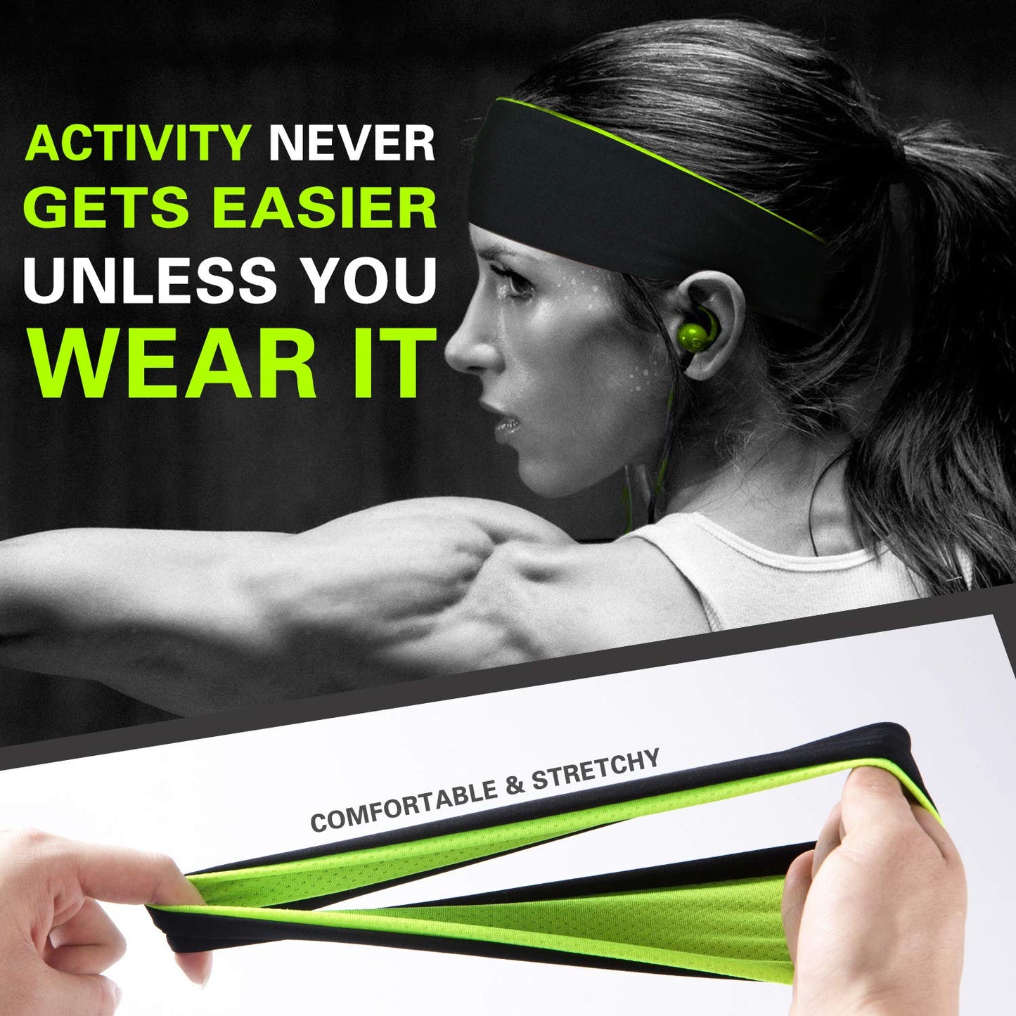 - Zollen Mens Headbands 3 Packs Guys Sweatband and Sports Headband for Men for Running, Cross Training, Racquetball, Working Out