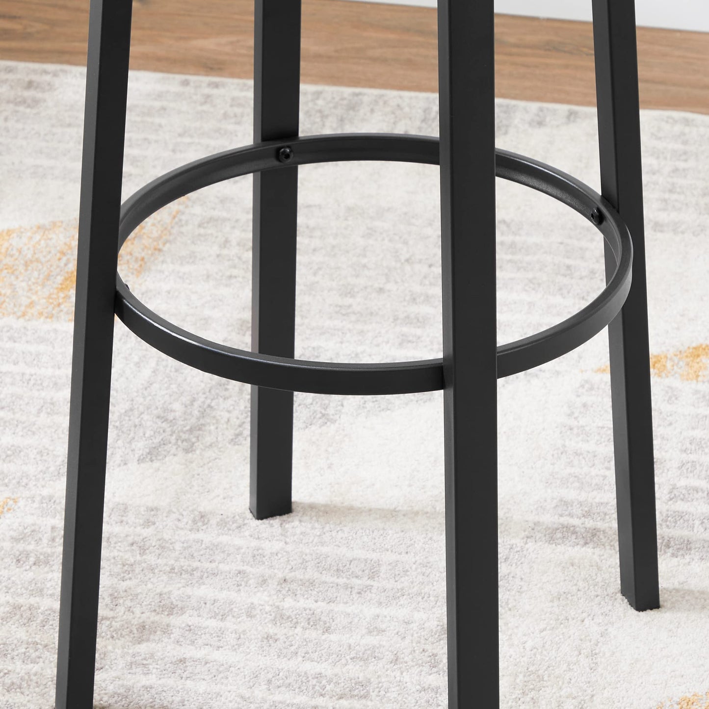 - VASAGLE Bar Stools, Set of 2 PU Upholstered Breakfast Stools -