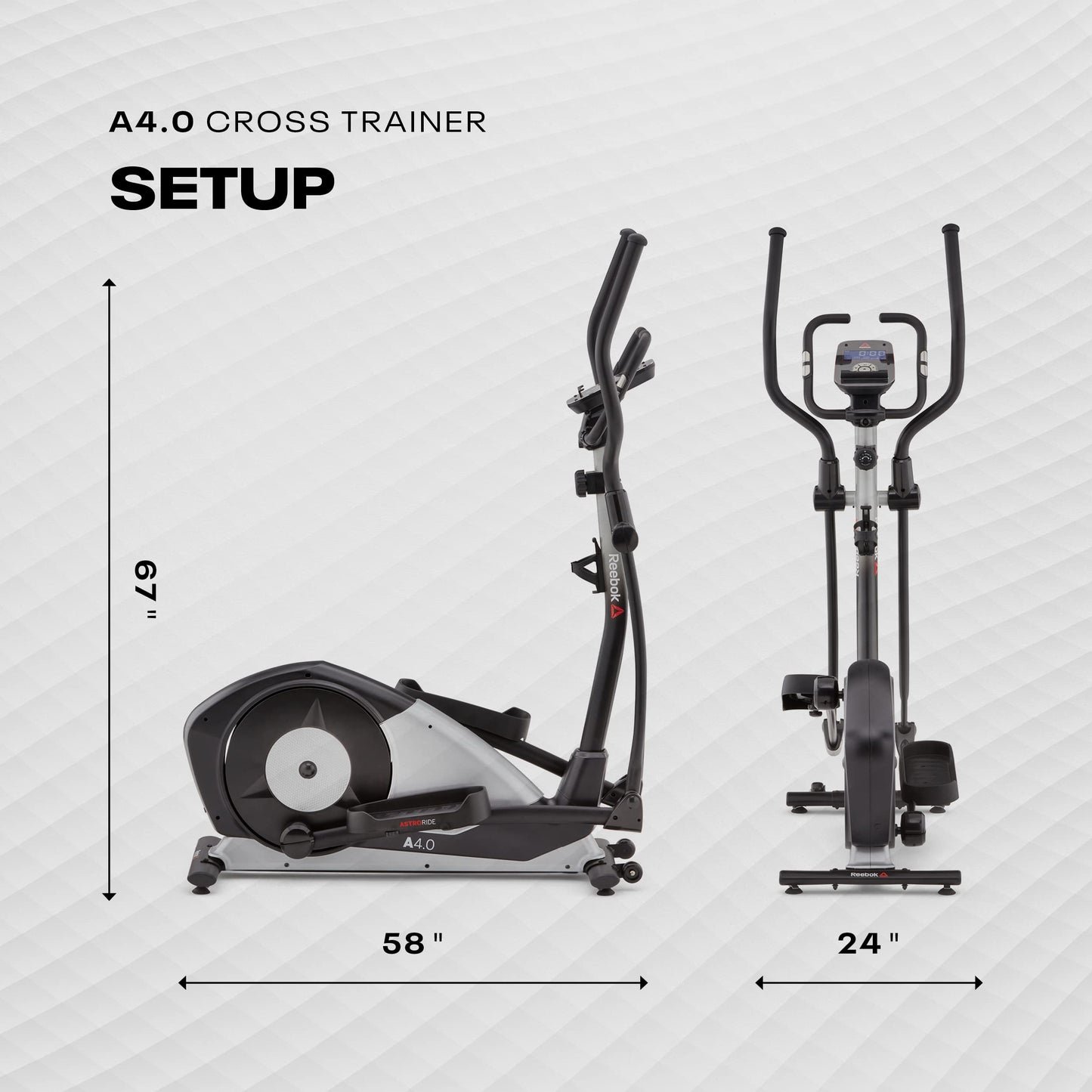 - Reebok Unisex Adult A4.0 Elliptical | Silver -