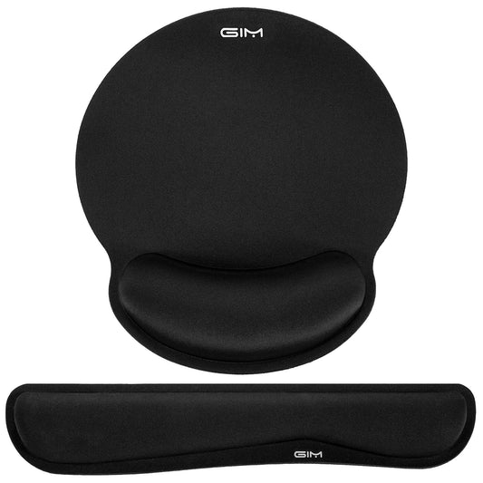 - GIM Keyboard Wrist Rest Mouse Mat Set | Ergonomic Keyboard Wrist Support Memory Foam Mouse Mat | Wrist Cushion Support -