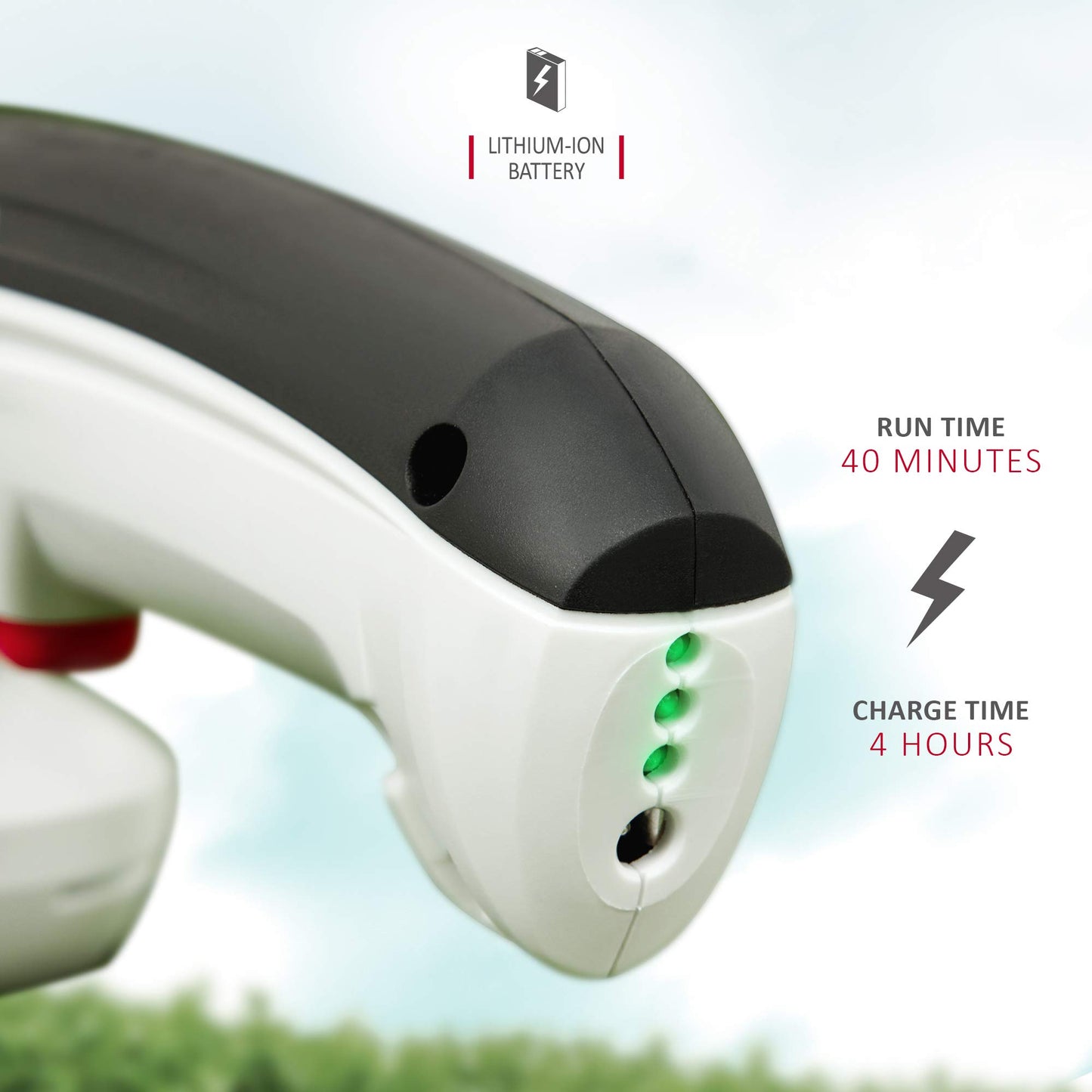 - NETTA 2in1 Grass Shear & Hedge Trimmer | 7.2V Rechargeable 1500mAh Lithium-Ion Battery -