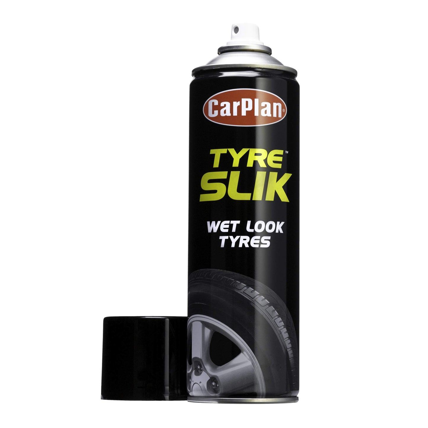 CarPlan Tyre Slik Wet Look Tyres - Combats Tyre Wall Crazing, 500 ml