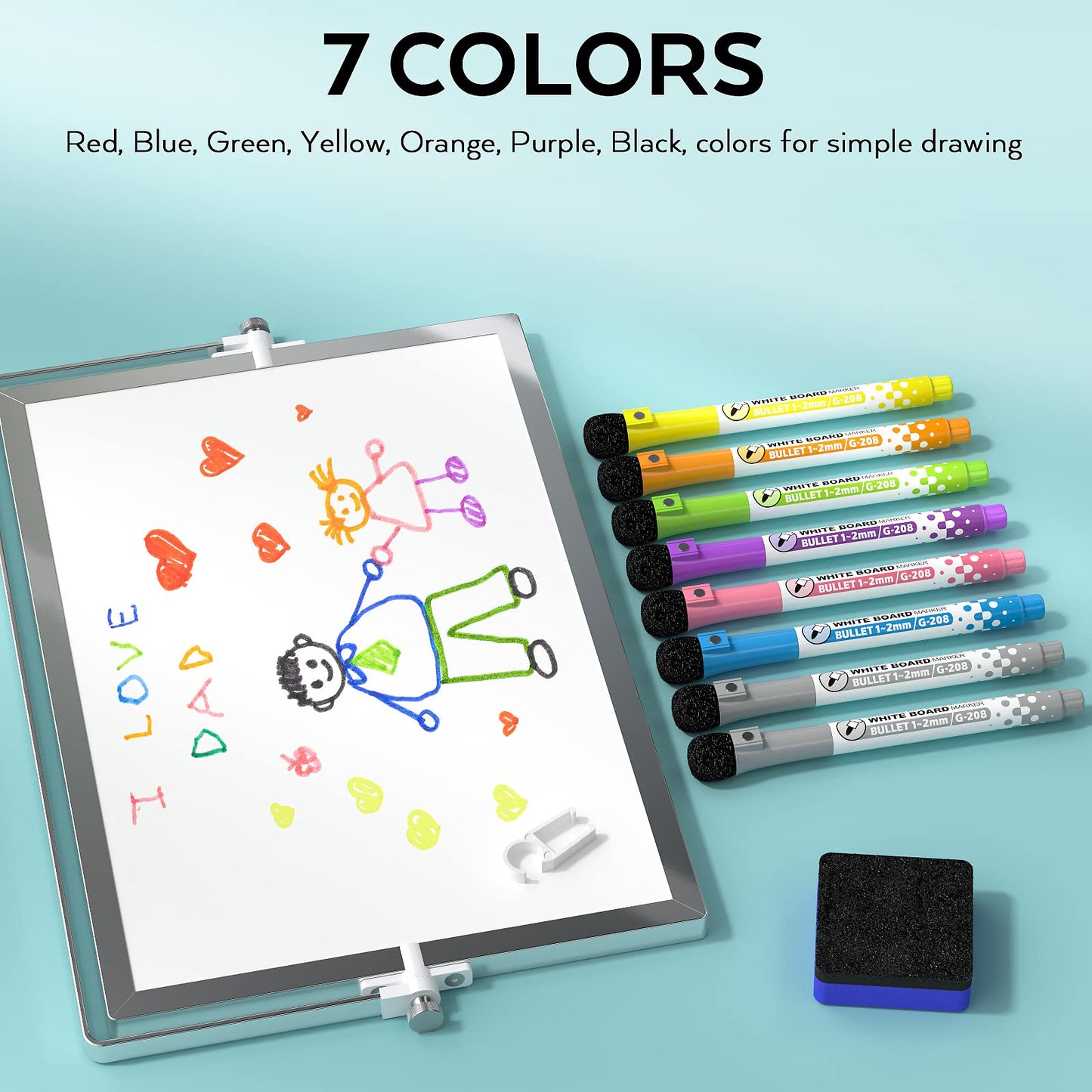 - Nicpro Dry Erase Mini Whiteboard A3 | 40 x 30 cm Double Sided Small Magnetic Desktop Whiteboard -