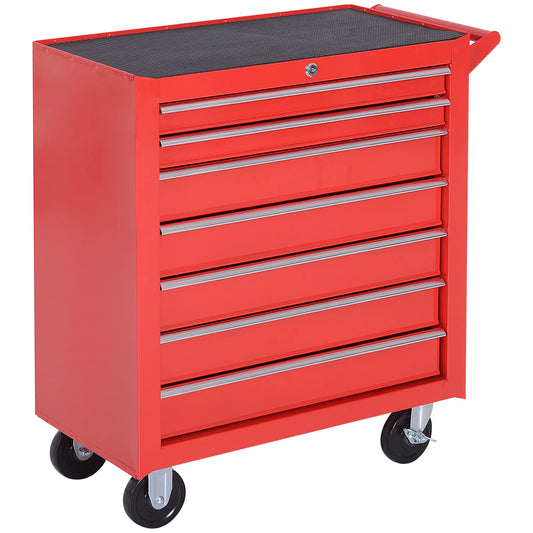 - DURHAND Roller Tool Cabinet Storage Chest Box | 7 Drawers | Roll Wheels | Garage Workshop -