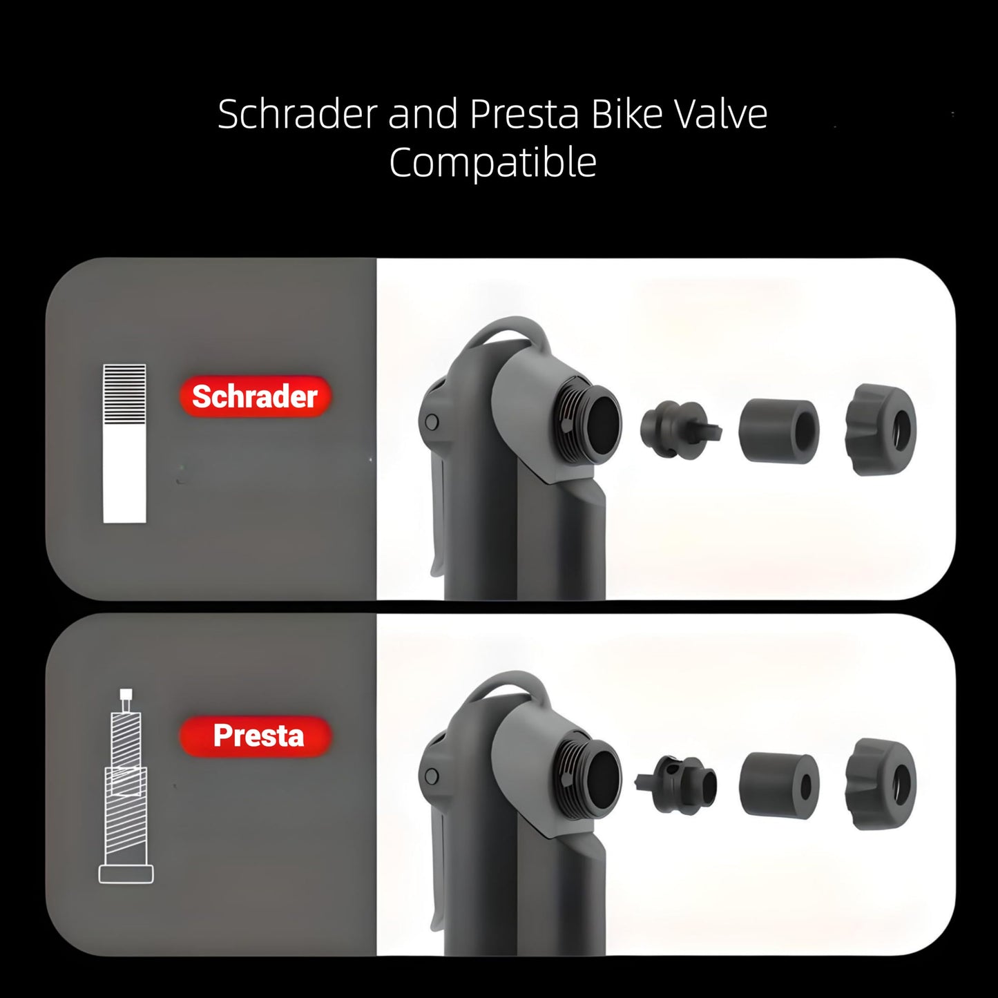 - Frame Mounted Mini Bike Pump for Bicycles -