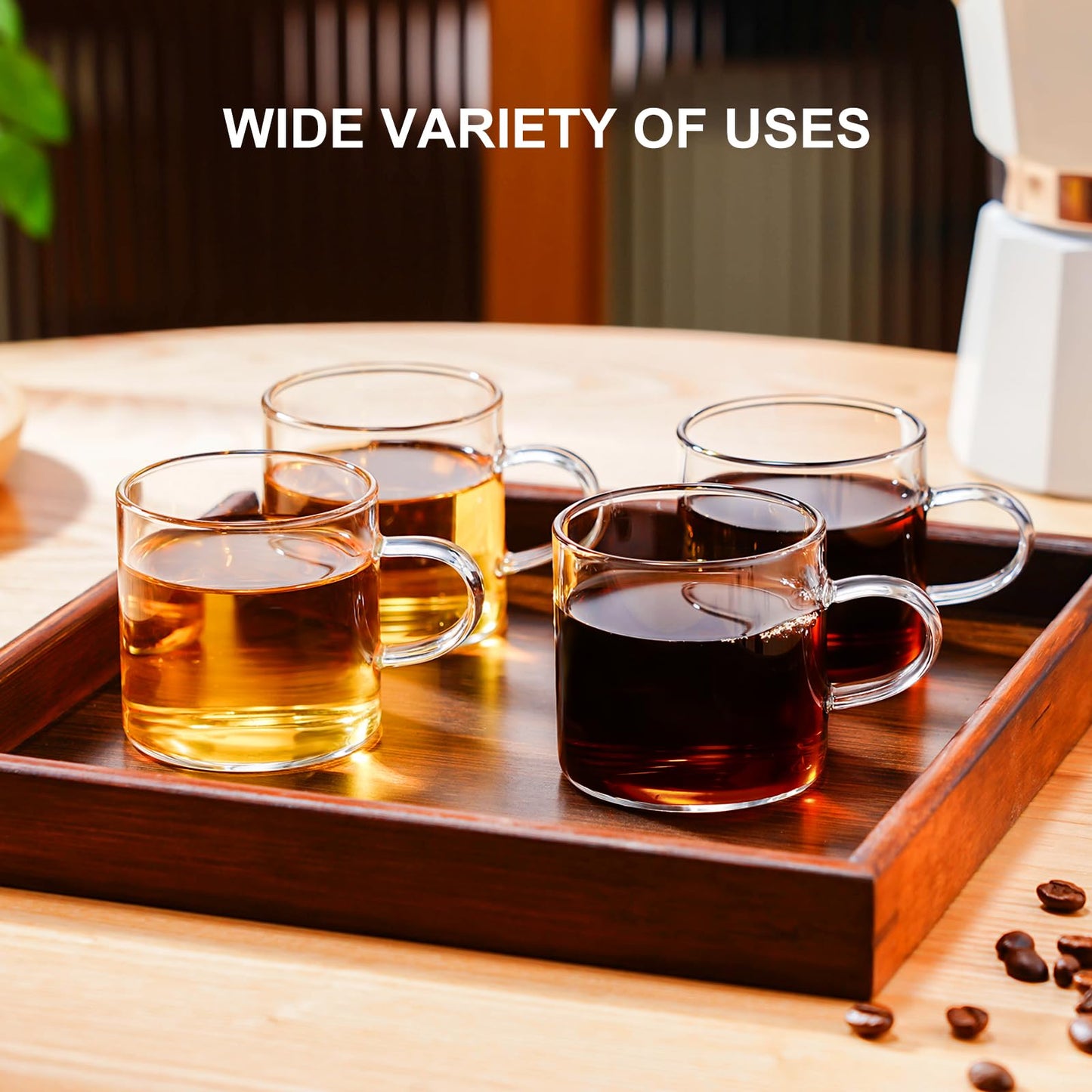 - ParaCity Espresso Cups Set of 4 | Insulated Espresso Shot Glass 4.3 OZ -