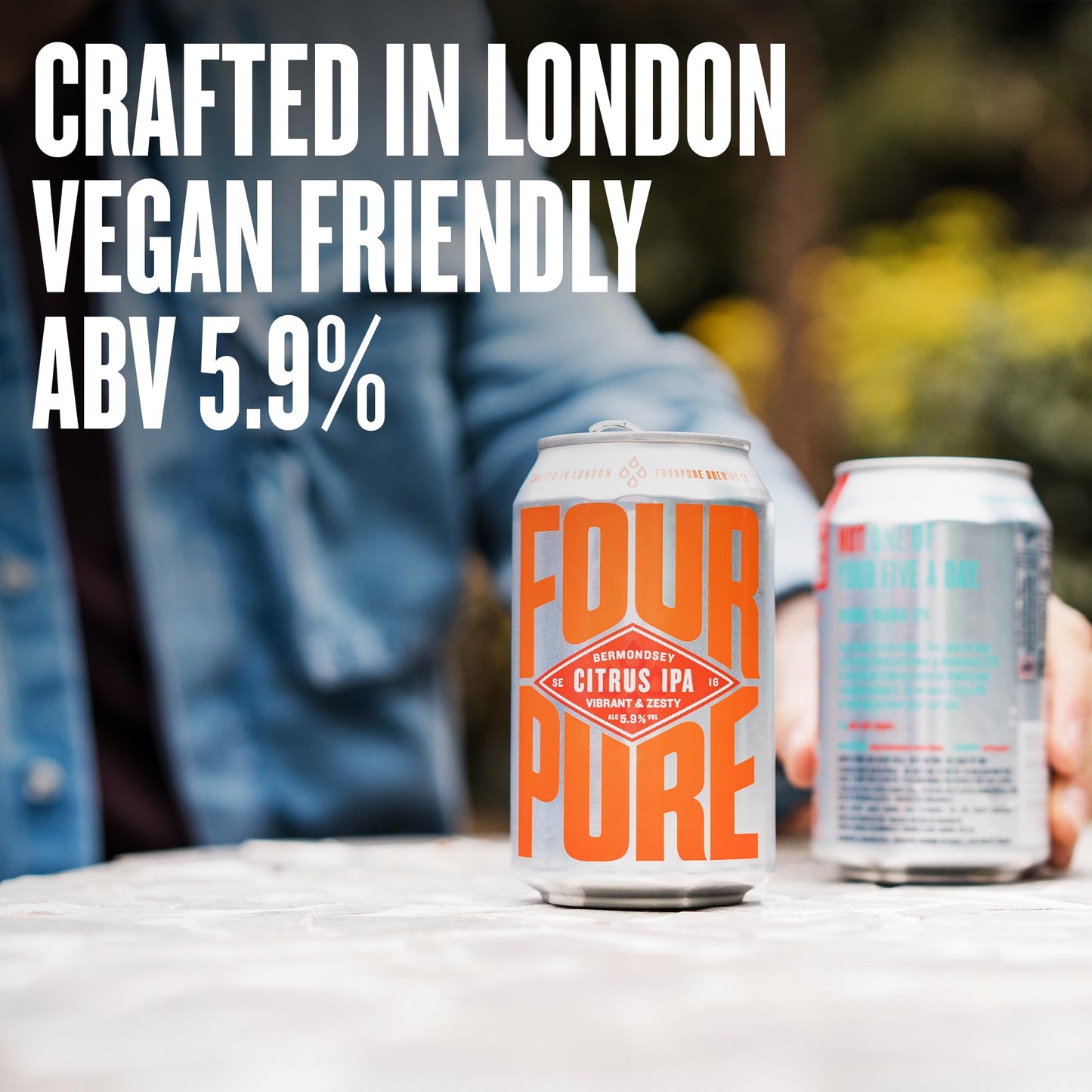 - Fourpure Citrus IPA | Naturally Brewed Vibrant & Zesty Pale Ale | Vegan (12 x 330ml Cans) -