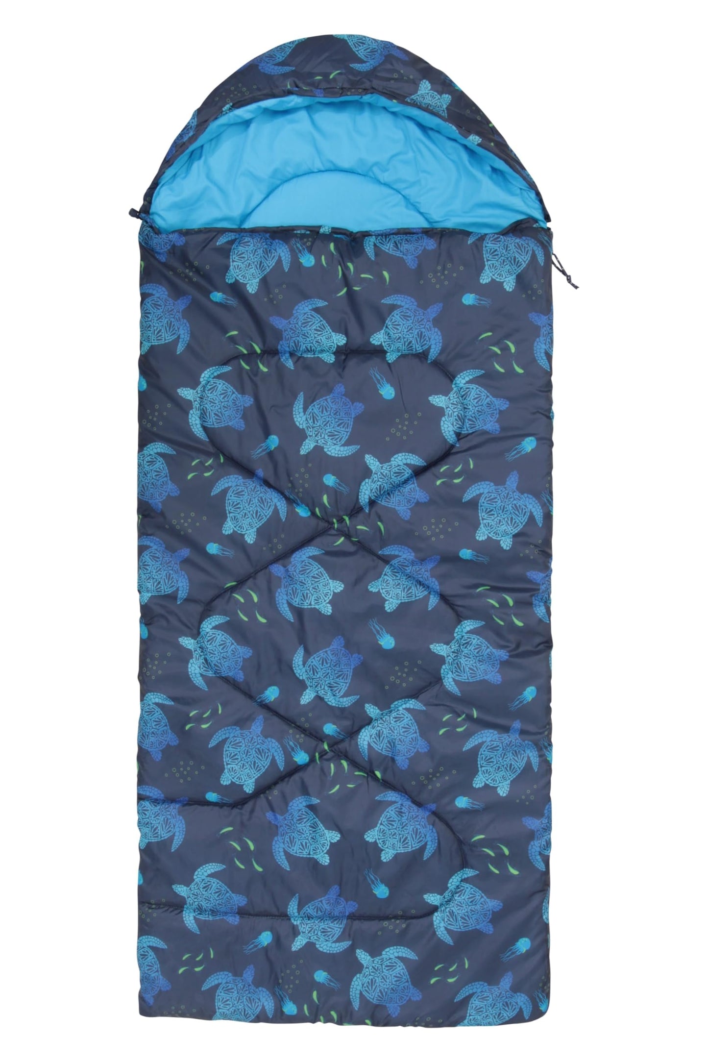 - Mountain Warehouse Apex Mini Square Patterned Sleeping Bag | 2 Season -