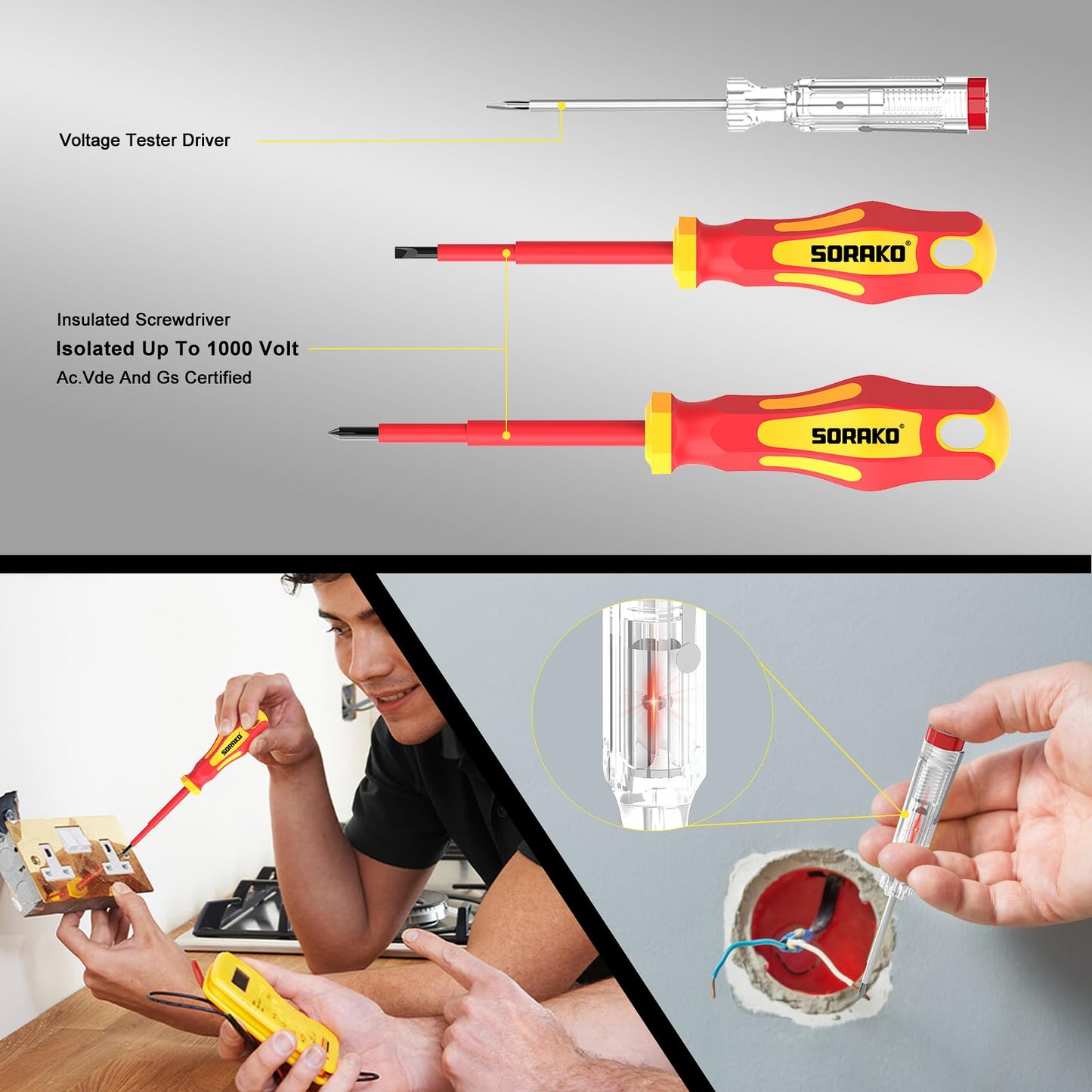 - SORAKO 118Pcs Screwdriver Set Magnetic | Including Ratchet Screwdriver -