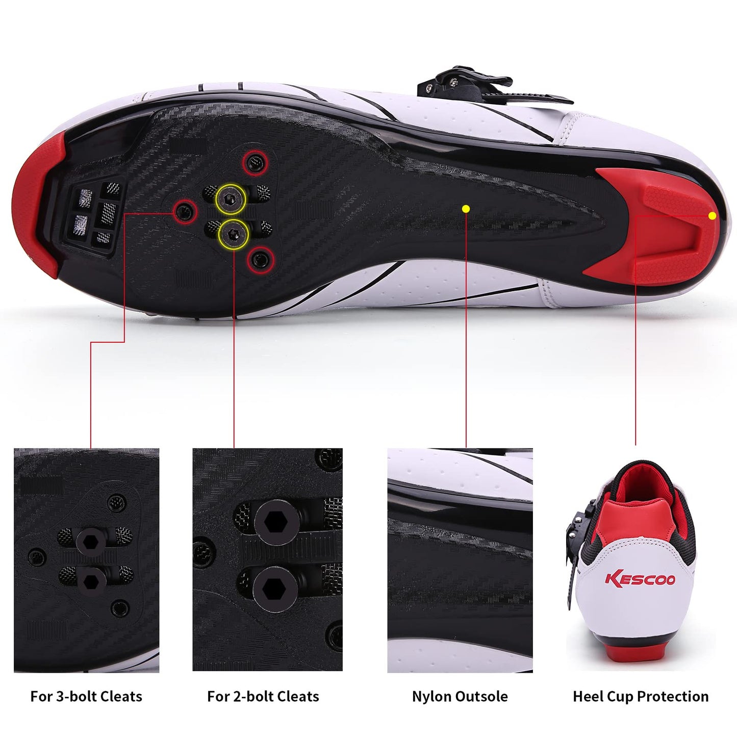 - Mens Cycling Shoes | Pre Installed Clip in Pedal -