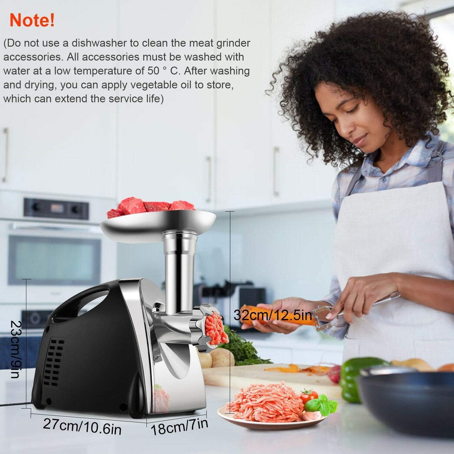 - Nestling® Electric Meat Mincer Grinder | Sausage Maker | Powerful 2800 Watt Copper Motor -