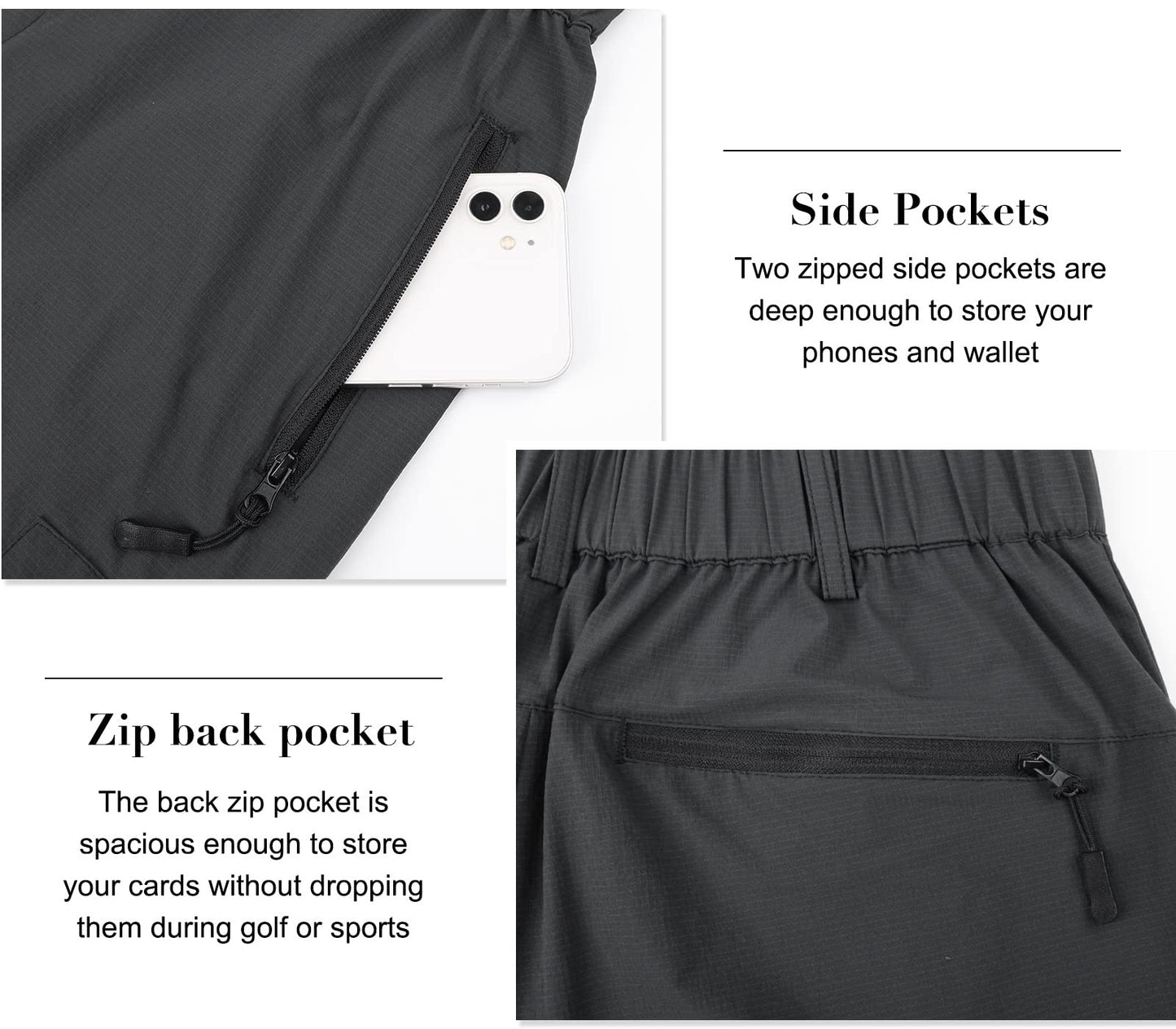 - Suwangi Men's Cargo Hiking Shorts | Outdoor | Lightweight Quick-Dry Shorts | Golf Walking Climbing Fishing Short with Zipper Pockets Grey