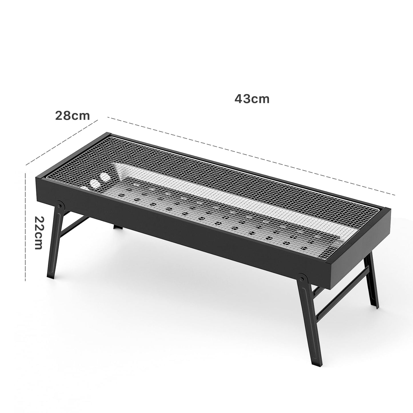 - Portable Charcoal Barbecue Grill |UYOTBKEUB Large Stainless Steel Compact Grill -