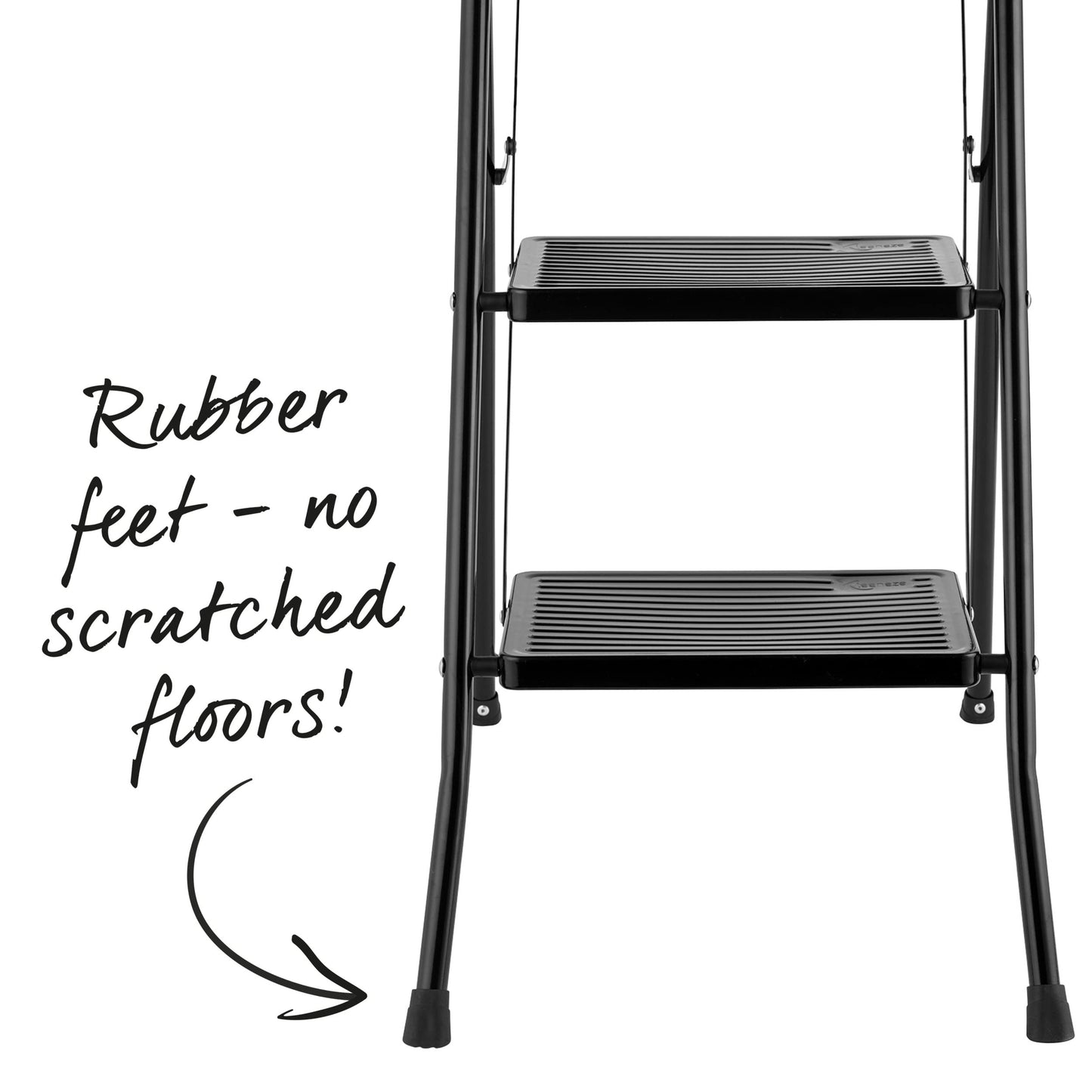 - Kleeneze KL068514BLKFEU7 3 Step Ladder | Lightweight Folding Stepladder for DIY -