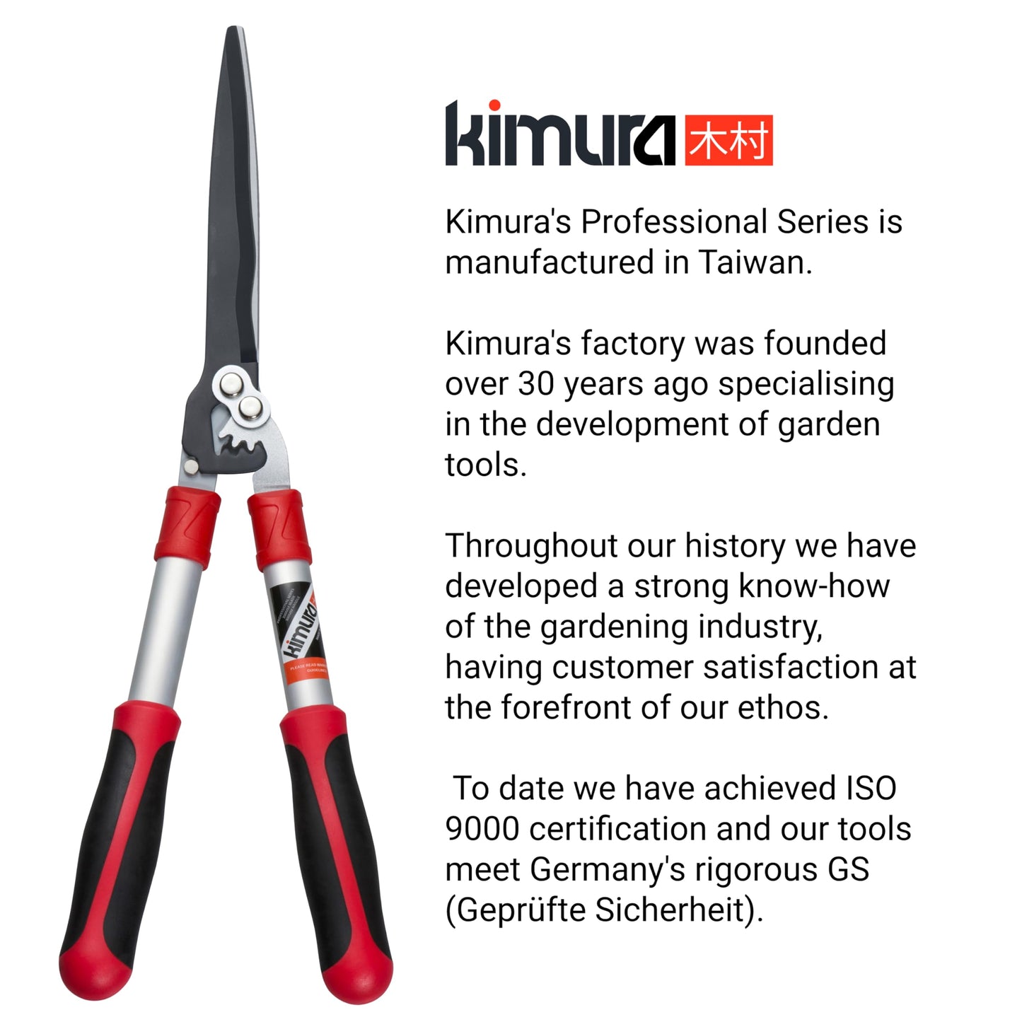 - Kimura® Pro Heavy Duty Garden Shears | Premium Hedge Shears With Patented Gearing Technology -