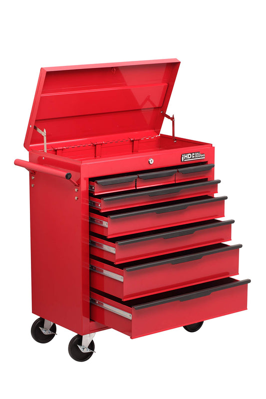 - Hilka Tools G301T8BBS Heavy Duty 8 Drawer Trolley with Lid Storage Bbs  | Red 33v x 67.8 x76.6 -