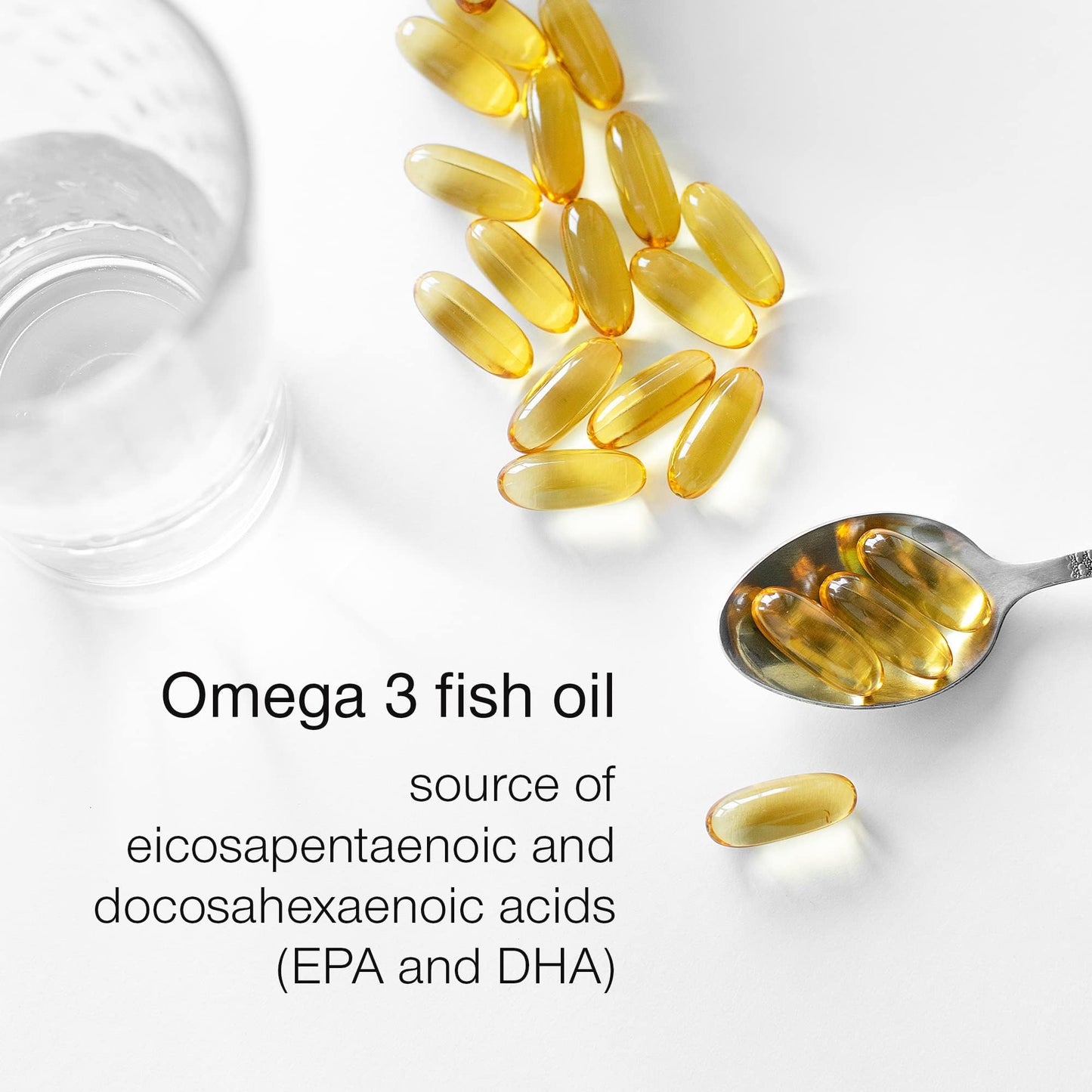 - Fish Oil Omega 3 Capsules High Strength | 3000mg Triple Potency | Easy to Swallow -