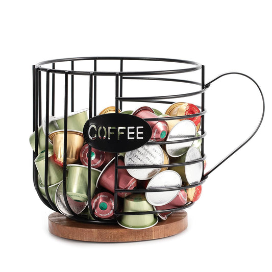 - Hniuyun Coffee Pod Organizer | Counter Coffee Capsule Holder | Coffee Bar Accessories -