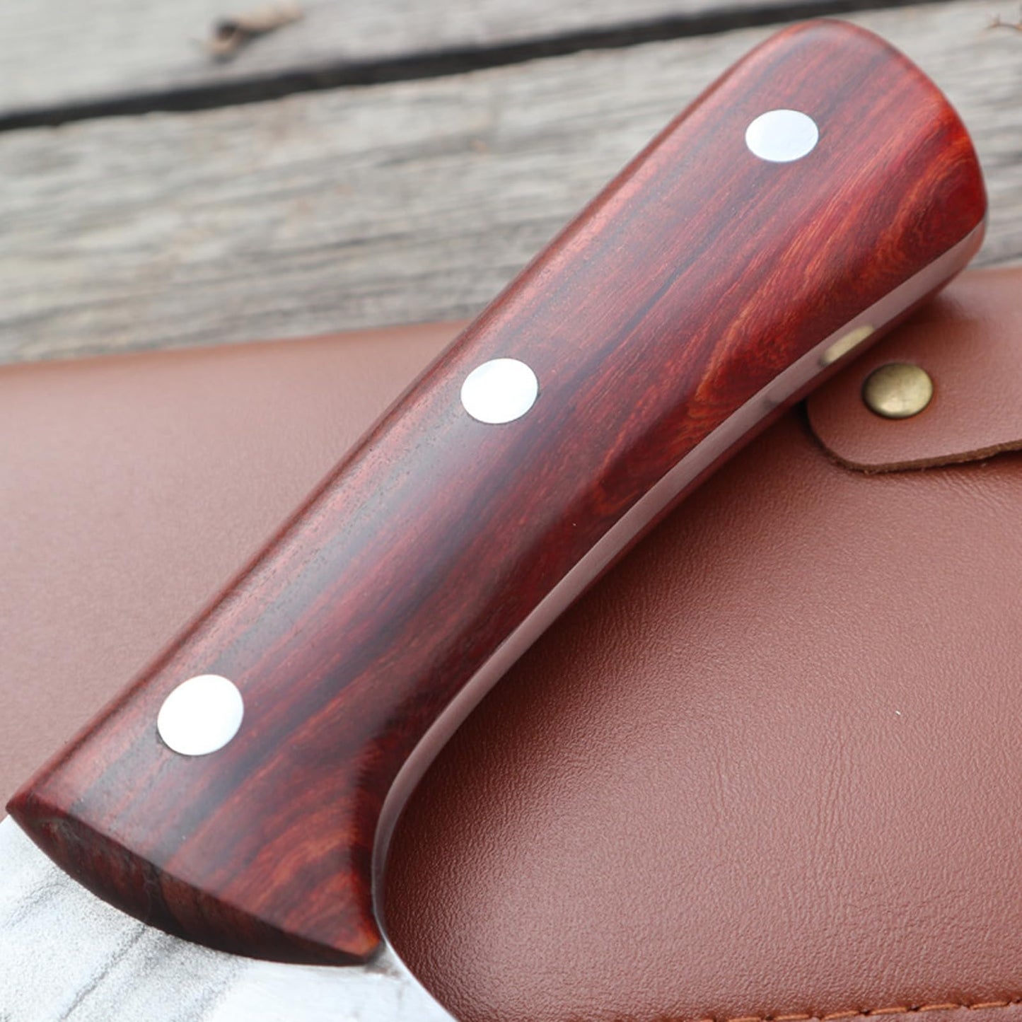 - Fubinaty Kitchen Knife | 8 Inch Handmade Forged Full Tang Chopping Knife -