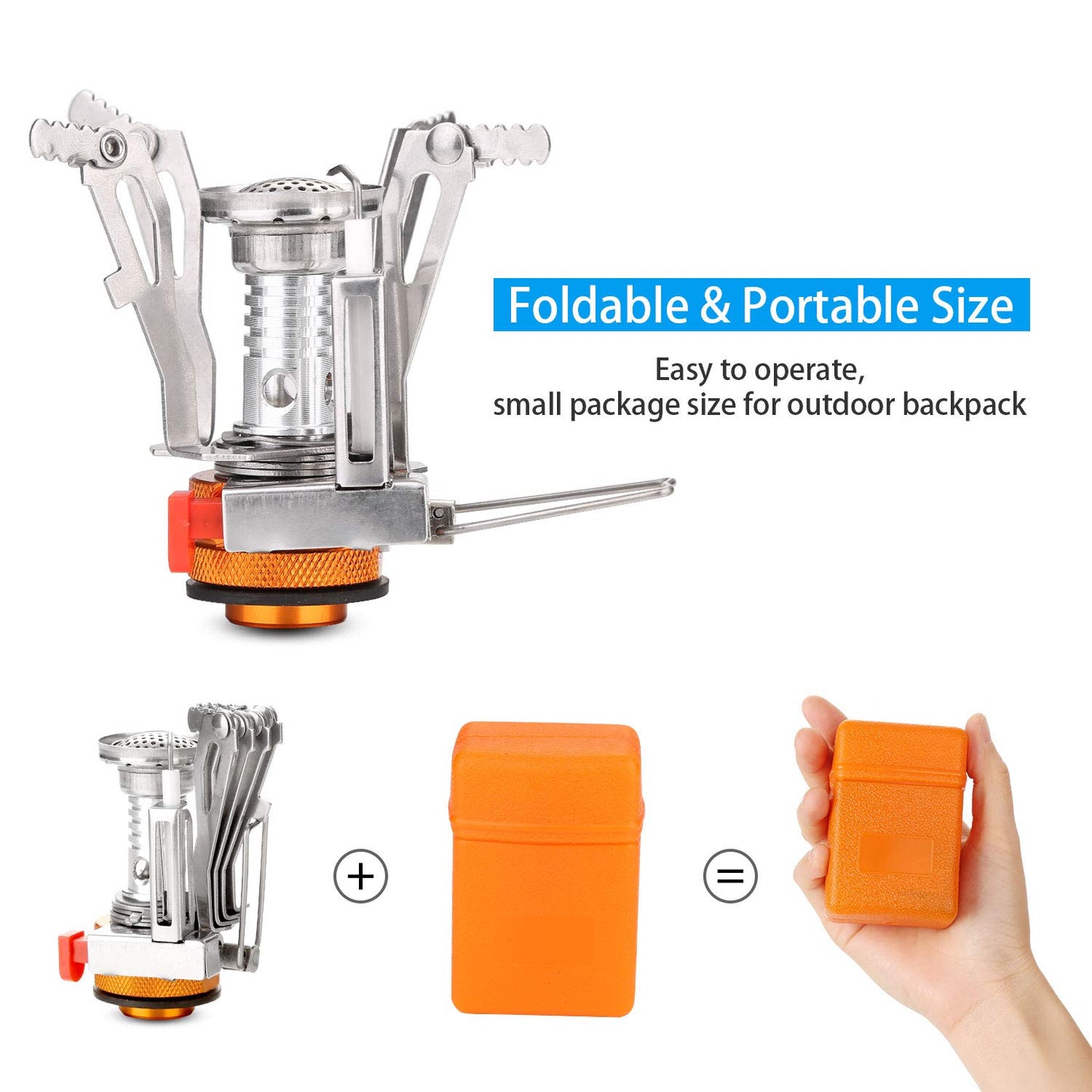 - Odoland Camping Cookware Set With Stove | for 1-2 People -