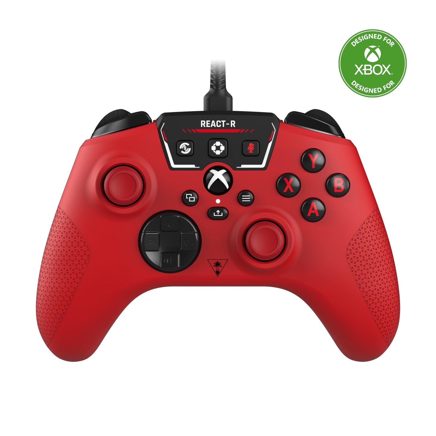 - Turtle Beach | React-R Red Wired Gaming Controller | Audio Controls, Mappable Buttons & Textured Grips  -