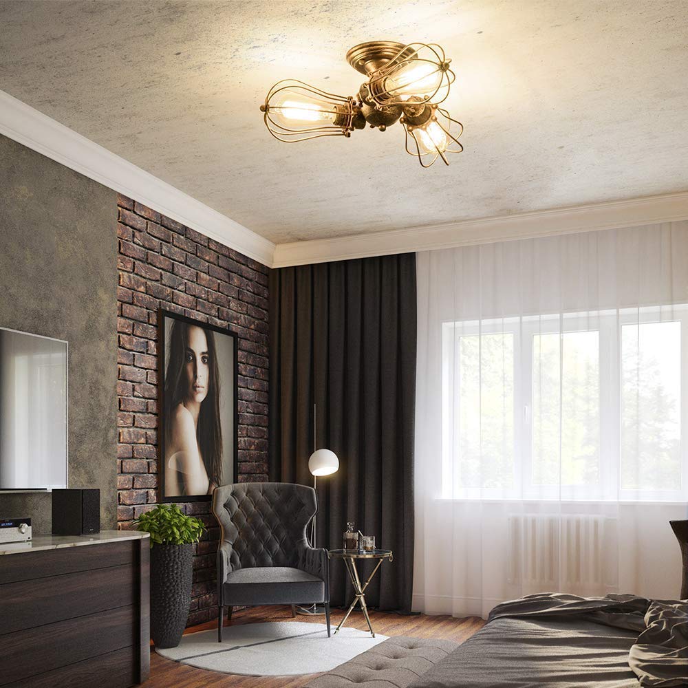 - Luling Vintage Ceiling Light | Industrial | Rustic Ceiling Light -