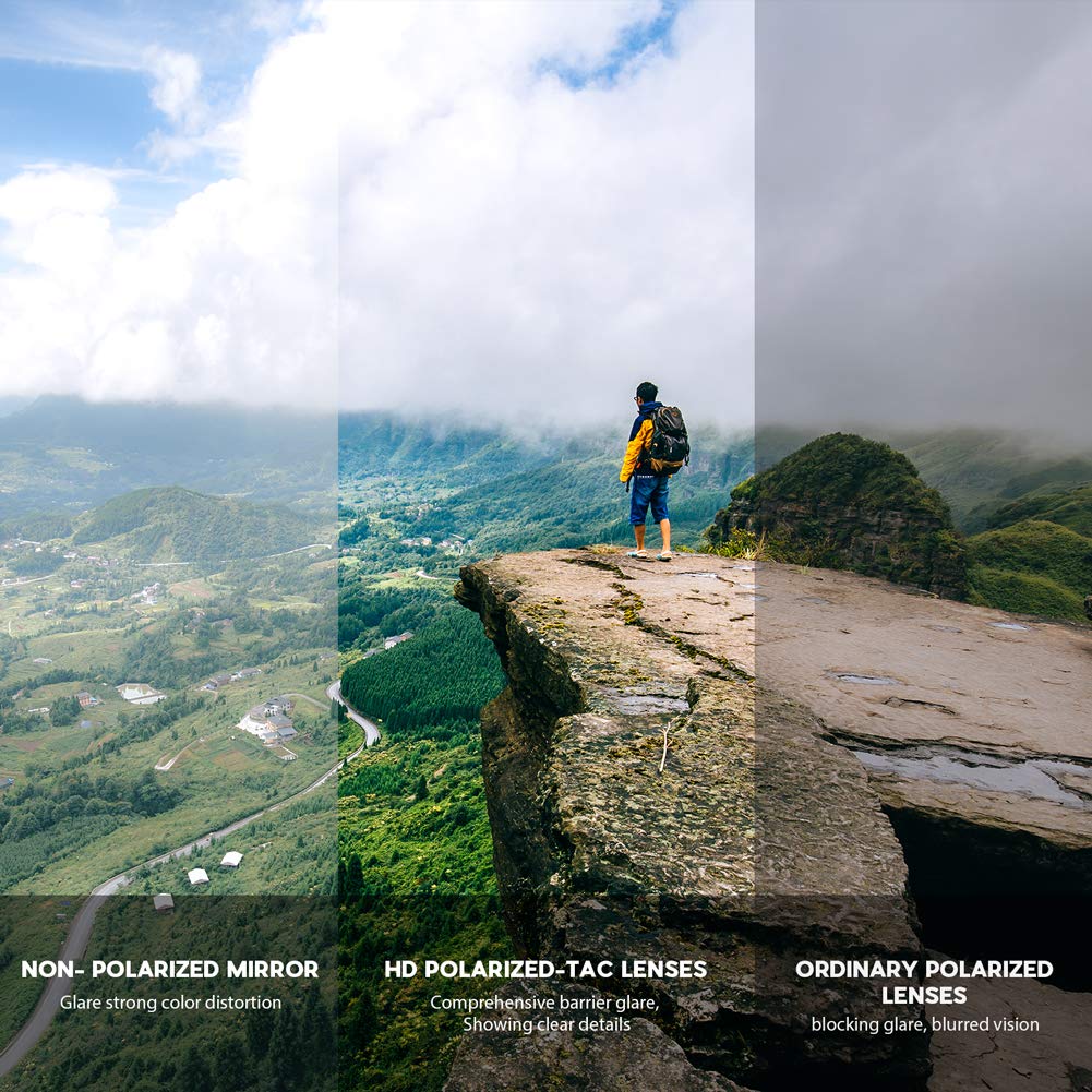 BEACOOL Mens Sunglasses Polarized Sports Sunglasses for Men Women Youth Cycling Running Driving Fishing Golf Motorcycle Baseball TAC Glasses