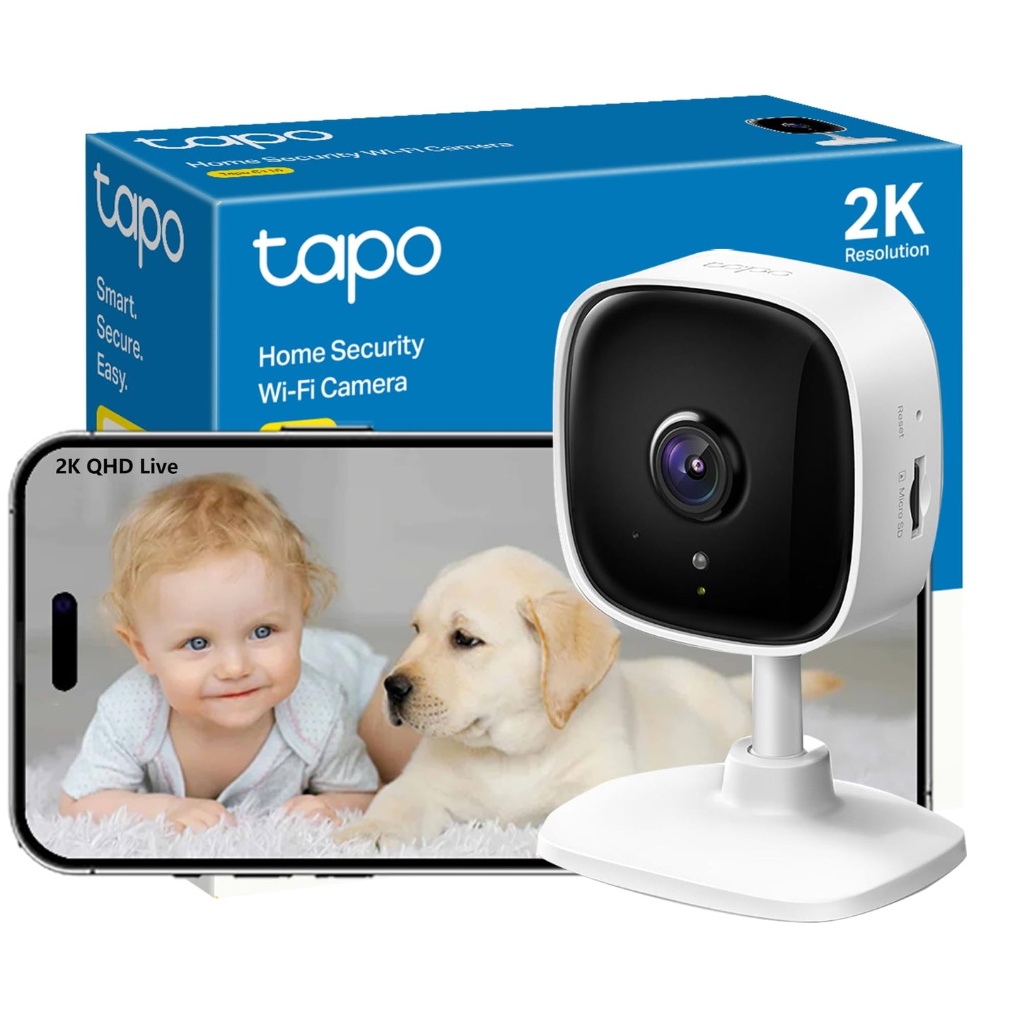 - Tapo 2K Indoor Security Camera | Dog Camera | Baby Monitor | Motion Detection -