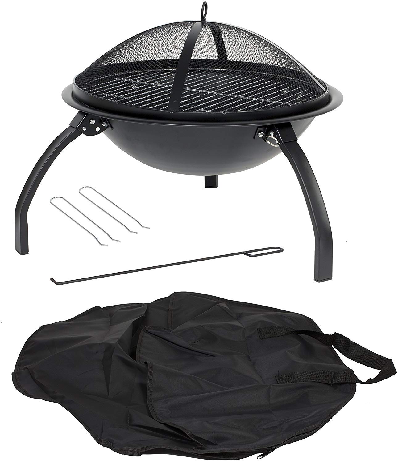 - HH Home Hut Fire Pit | Folding Portable Heater For Outdoors | Ideal For Garden BBQ -