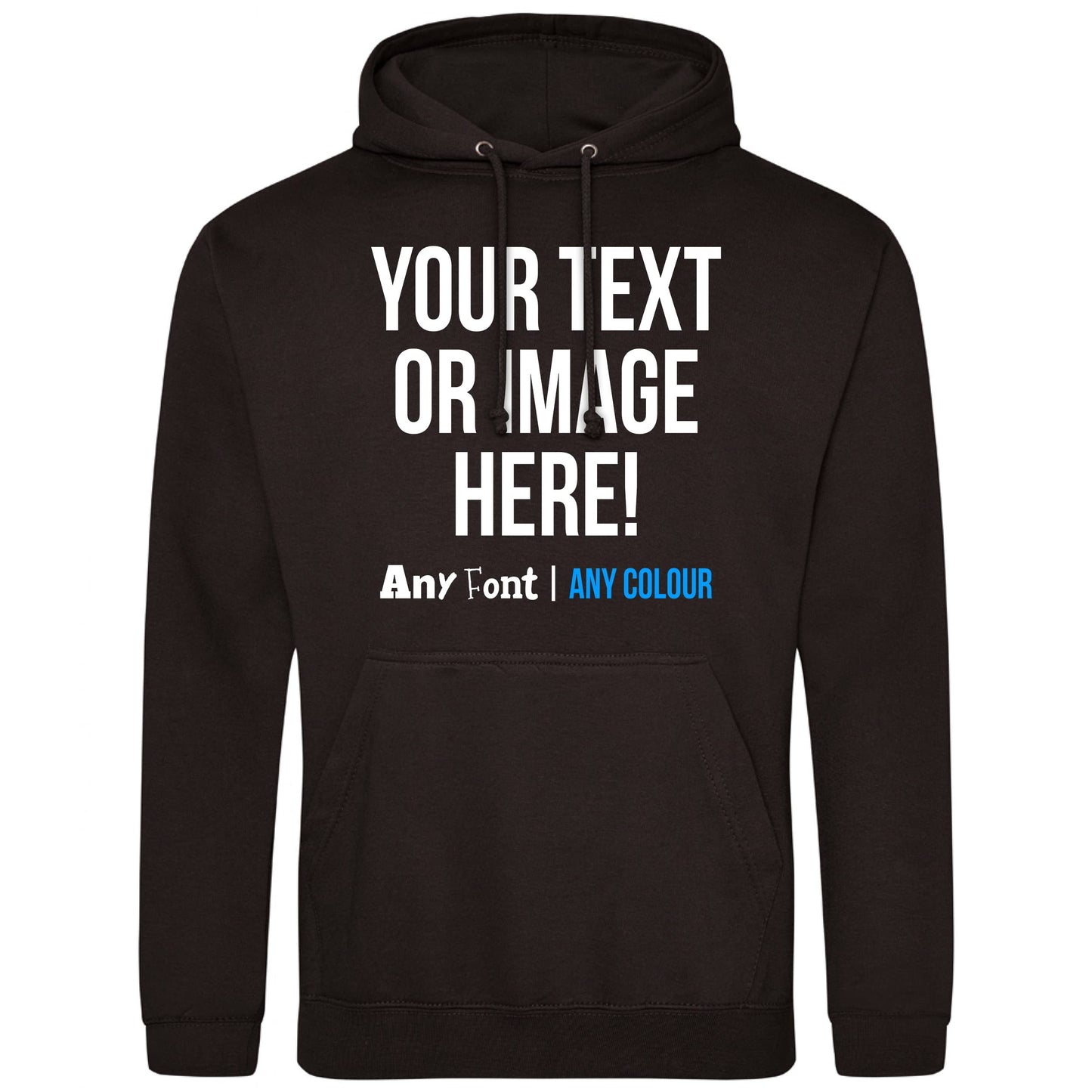 - Personalised Hoodie | Any Text Image Photo | Custom Hoody Hooded Sweatshirt -