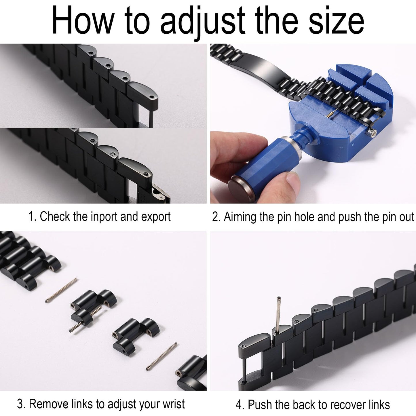 - INBLUE Personalized Bracelet For Dad - Engraved Names -