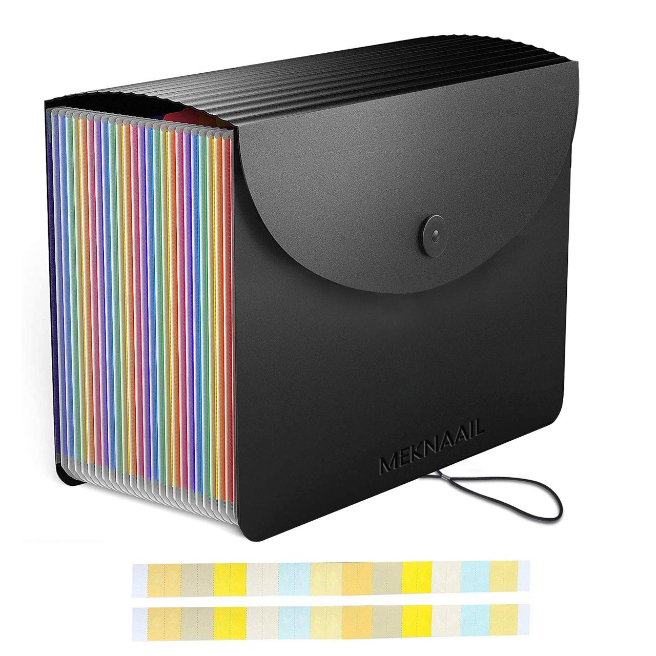 - Meknaail File Organiser | 24 Pockets Document Organiser -