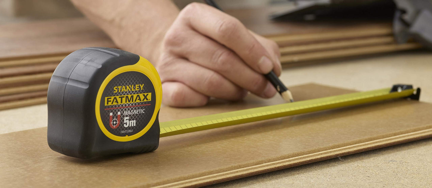 - STANLEY FATMAX Tape Measure | Blade Armor | 5 M | Metric | Resistant -