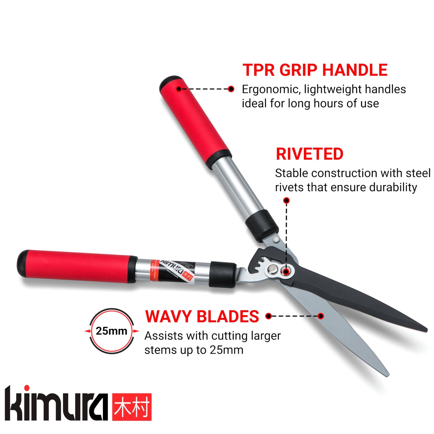 - Kimura® Pro Heavy Duty Garden Shears | Premium Hedge Shears -