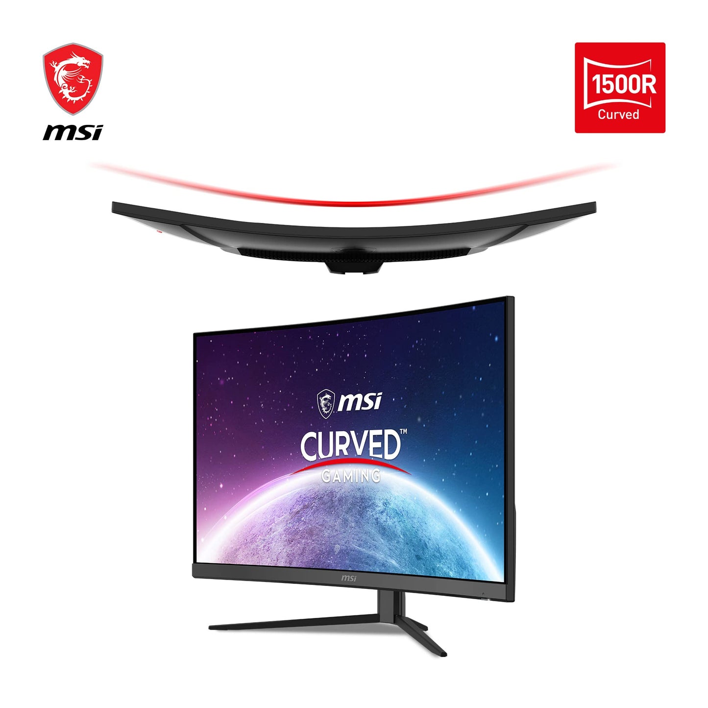 - MSI G27C4X 27 Inch FHD Curved Gaming Monitor | 1500R 1920 x 1080 VA Panel | 250Hz / 1ms | AMD FreeSync Premium | HDR Ready -