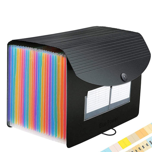 - Expanding File Organisers | 24 Pockets Document Organiser Filing Boxes | Expanding File Folder -
