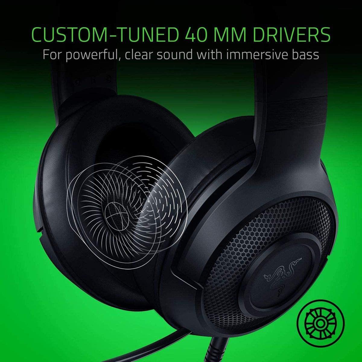- Razer Kraken X Lite | Corded | Ultralight Gaming-Headset | For PC, PS4, PS5, Switch, Xbox X|S | Black -